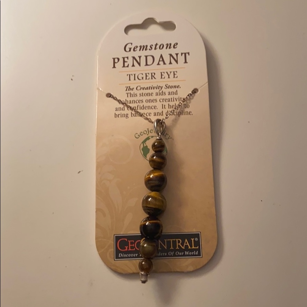 Tiger Eye gemstone pendant